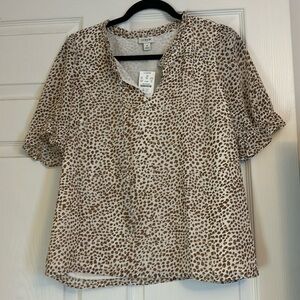 J crew short sleeve top nwt